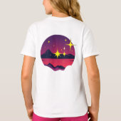 „Drei Sterne – Lichtpfad am Himmel“ T-Shirt (Rückseite)