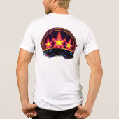 „Drei Sterne – Lichtpfad am Himmel“ Tri-Blend Shirt (Rückseite)