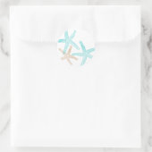 Drei Sternendrucke Runder Aufkleber (Tasche)