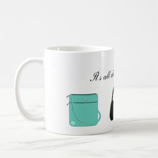 Drei stilvolle Handbags Kaffeetasse (Links)