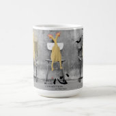 Drei Stimmen Hühner-Tasse Kaffeetasse (Mittel)