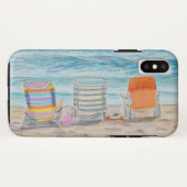 Drei Strand-Stühle Case-Mate iPhone Hülle (Rückseite (Horizontal))
