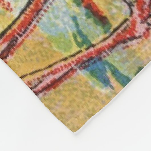 Drei Strauße Fleecedecke (Ecke)