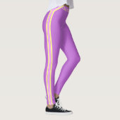 Drei-Streifen-Violett-Leggings Leggings (Rechts)