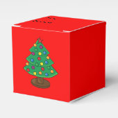 Drei Stufen Weihnachtsbaum bis Geschenkschachtel (Vorderseite)