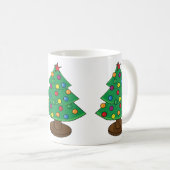 Drei Stufen Weihnachtsbaum Kaffeetasse (VorderseiteRechts)