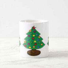 Drei Stufen Weihnachtsbaum Kaffeetasse