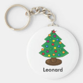 Drei Stufen Weihnachtsbaum Schlüsselanhänger (Vorne)
