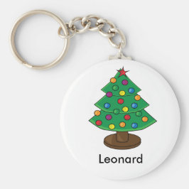 Drei Stufen Weihnachtsbaum Schlüsselanhänger