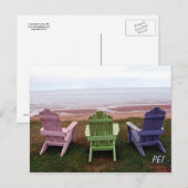 Drei Stühle Postkarte (Vorne/Hinten)