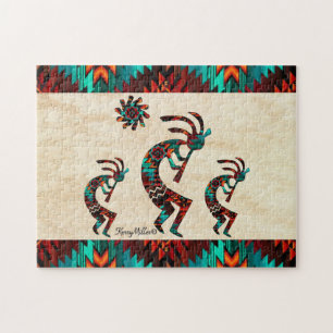 Drei südwestliche Kokopelli Puzzle
