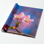 Drei Sunlit Sakura Blume Geschenkpapier (Ungerollt)