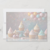 DREI süß, wie kann Mädchen 3. Geburtstag Einladung (Rückseite)