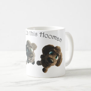 Drei süße Cartoon-Welpen Kaffeetasse
