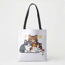 Drei süße Katzen Freundschaft