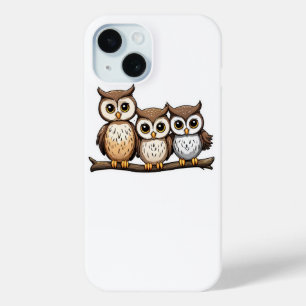 Drei süße kleine Eule Case-Mate iPhone Hülle