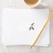 Drei süße kleine Vogelkonversation Adressaufkleber (Insitu)