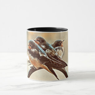 Drei süße Schwalben Tasse