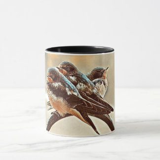 Drei süße Schwalben Tasse