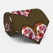 drei Sussex Chickens im Herzen, Krawatte (Gerollt)