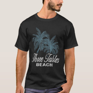 Drei Tables Strand Oahu Hawaii zwei große Palmen T-Shirt