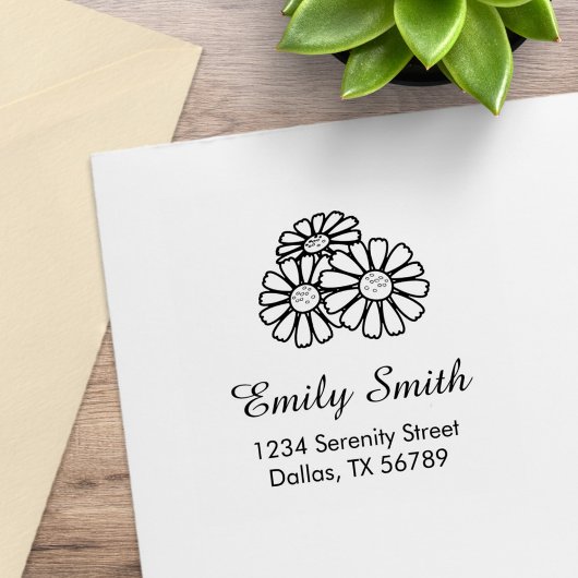 Drei-Tage-Adresse Gummistempel