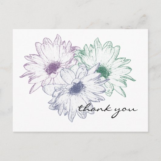 Drei Tage - Danke Postcard Postkarte (Vorderseite)