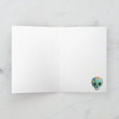 Drei Tage der Toten Schädel Karte (Innenseite)