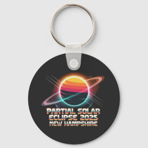 Drei Tage im Leben 2025 New Hampshire Retro Schlüsselanhänger