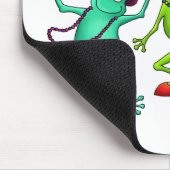 Drei tanzende Frösche Mousepad (Ecke)