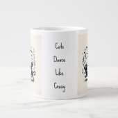 Drei tanzende Katzen. Jumbo-Tasse (Vorderseite)