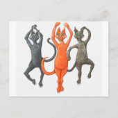 Drei tanzende Katzen Postkarte (Vorderseite)