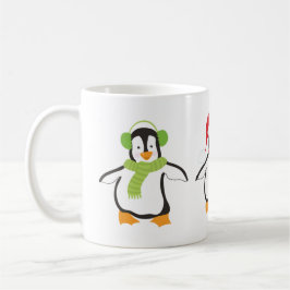 Drei tanzende Niedliche Pinguine Kaffeetasse
