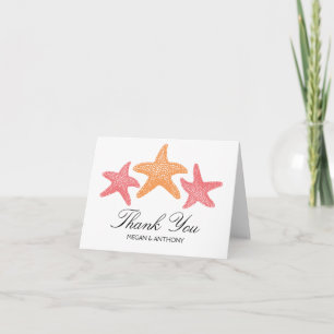 Drei tanzende Starfish Danke
