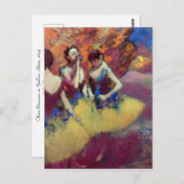 Drei Tänzer in den Gelben Röcken Postkarte (Vorne/Hinten)