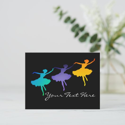 Drei Tänzer Postkarte (Stehend Vorderseite)
