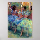 Drei Tänzer von Degas Poster (Vorne)