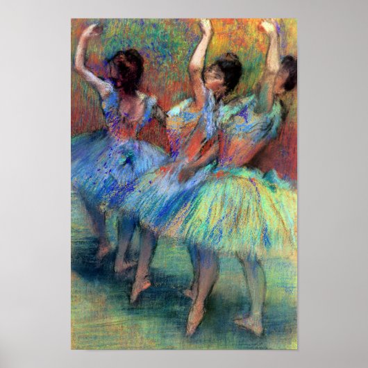Drei Tänzer von Degas Poster (Vorne)