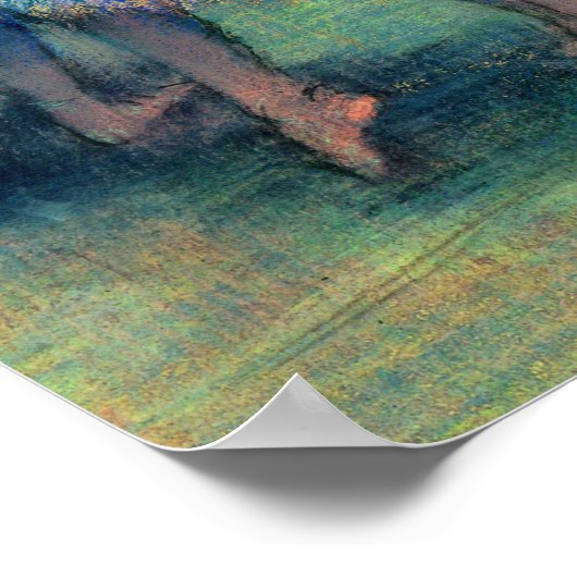 Drei Tänzer von Degas Poster (Ecke)