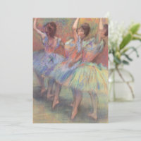 Drei Tänzer von Edgar Degas, Vintage Ballettkunst