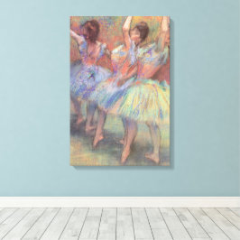 Drei Tänzer von Edgar Degas, Vintage Ballettkunst Leinwanddruck