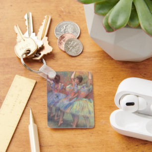 Drei Tänzer von Edgar Degas, Vintage Ballettkunst Schlüsselanhänger