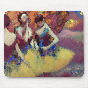 Drei Tänzerinnen in gelben Röcken von Degas Mousepad