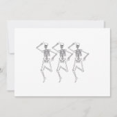 Drei Tanzskelette Einladung (Vorderseite)
