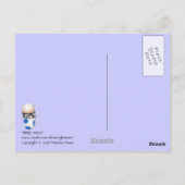 Drei Tasse Postkarte (Rückseite)