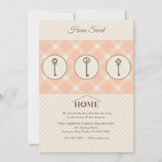 Drei Tasten bewegen Ankündigung (Vorderseite)