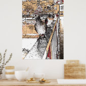 Drei Tauben am Hythe Canal Poster (Küche)