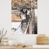 Drei Tauben am Hythe Canal Poster (Küche)