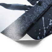 Drei Tauben auf einem Dach Fotodruck (Ecke)