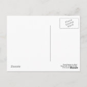 Drei Tauben auf einem Dach Postkarte (Rückseite)